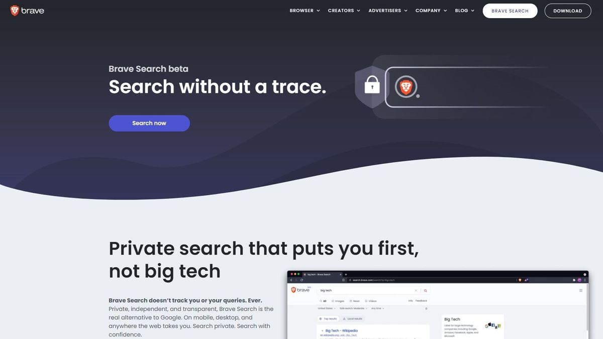 Brave Search search engine review TechRadar