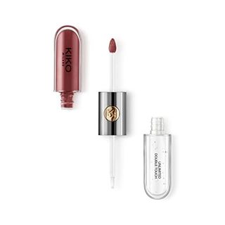 Kiko Milano Unlimited Double Touch 104 | Liquid Lipstick With a Bright Finish in a Two-Step Application. Lasts Up to 12 Hours*. No-Transfer Base Colour.