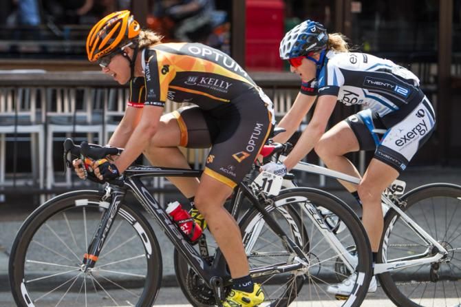 Jade Wilcoxson (Optum) and Kristin McGrath (Exergy-Twenty16) broke away on the closing circuits.
