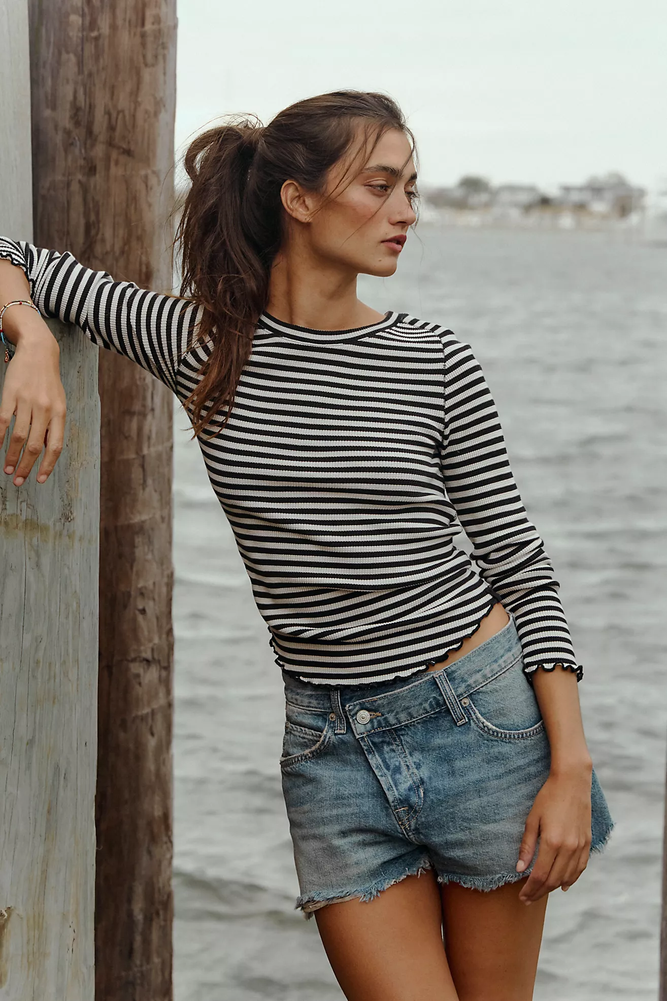 We the Free Easy Does It Striped Tee