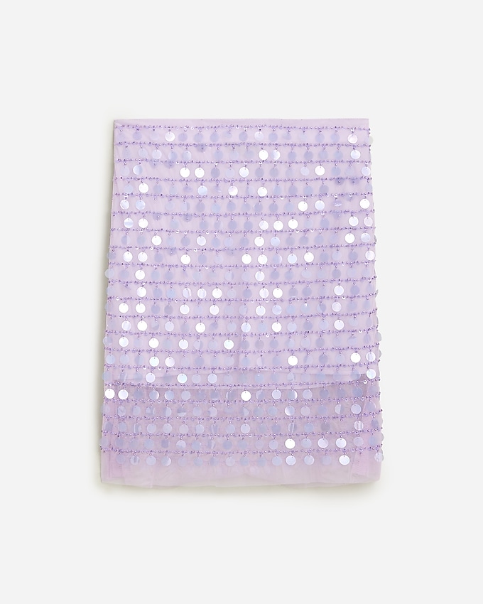 Collection Layered Sequin Slip Skirt