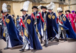 The Order of the Garter is made up of knights chosen by the Queen