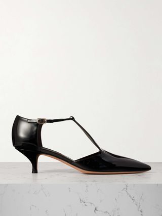 Leandra Patent-Leather Mary Jane Pumps