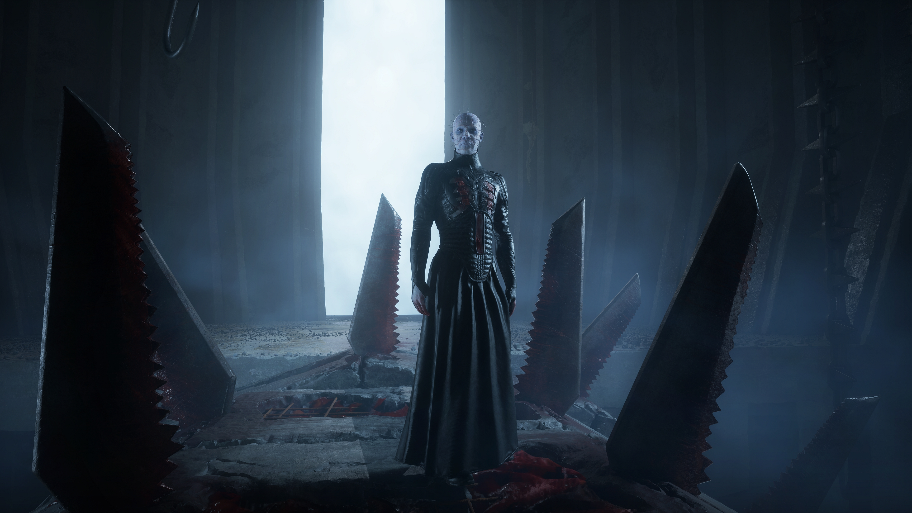 Hellraiser Revival game screens; demons, zombies, misty forests and temples