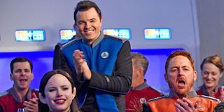The Orville Seth MacFarlane smiling and clapping Fox