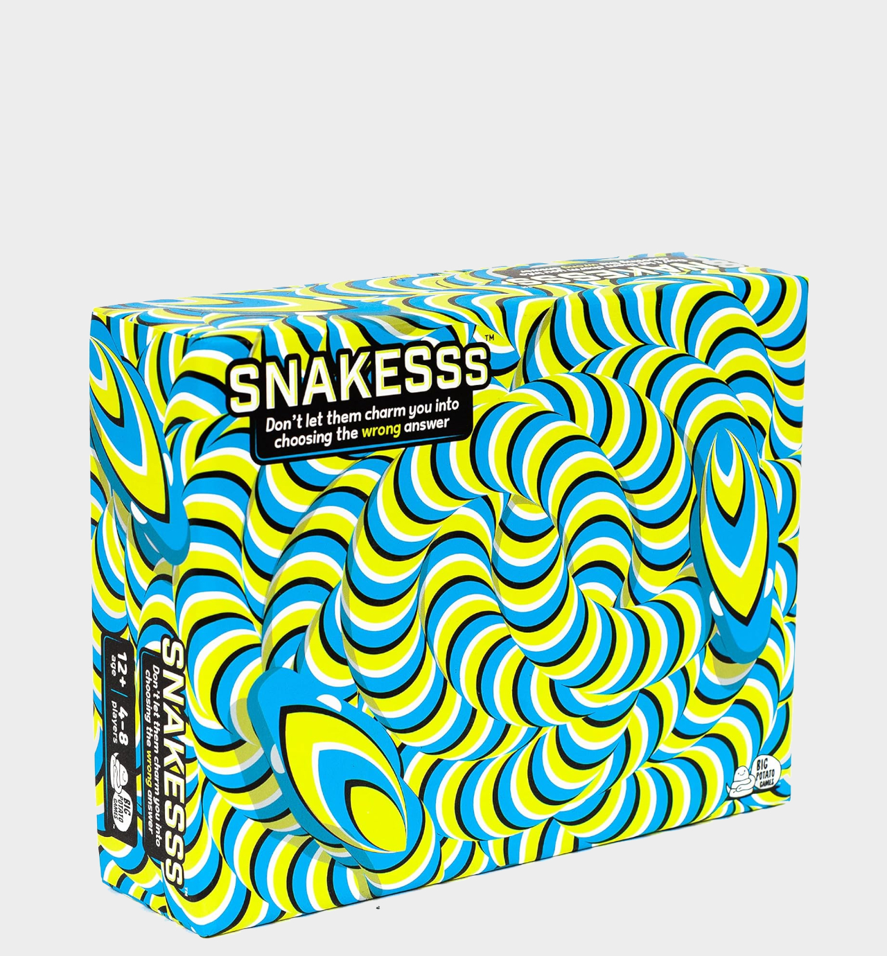 Snakesss box on a plain background