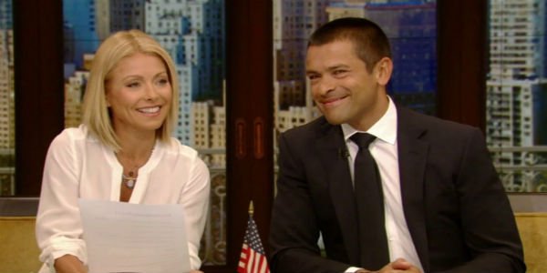 Kelly Ripa and Mark Consuelos on Live!