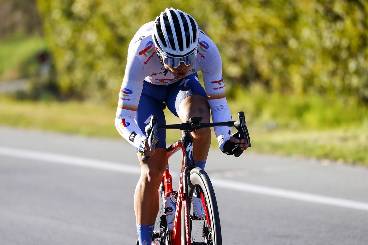 Tirreno Adriatico 2022 - 57th Edition - 4th stage Cascata delle Marmore - Bellante 202 km - 10/03/2022 - Valentin Ferron (FRA - Totalenergies) - photo Luca Bettini/SprintCyclingAgency&Acirc;&copy;2022