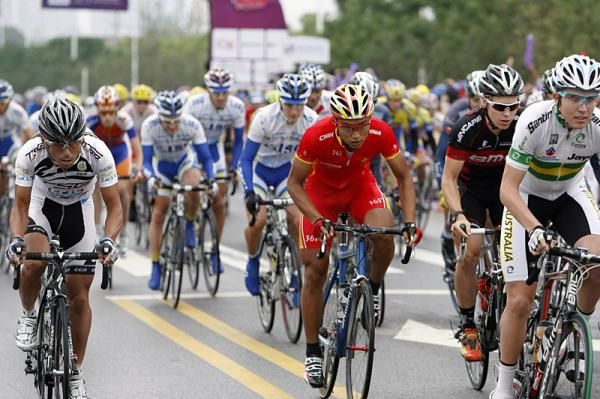 The Tour of China's final stage is underway in Wuhan.