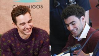 Dave Franco at Sundance 2025 in Park City, Utah and Luigi Mangione at his arraignment at Manhattan Criminal Court on December 23, 2024 in New York City.