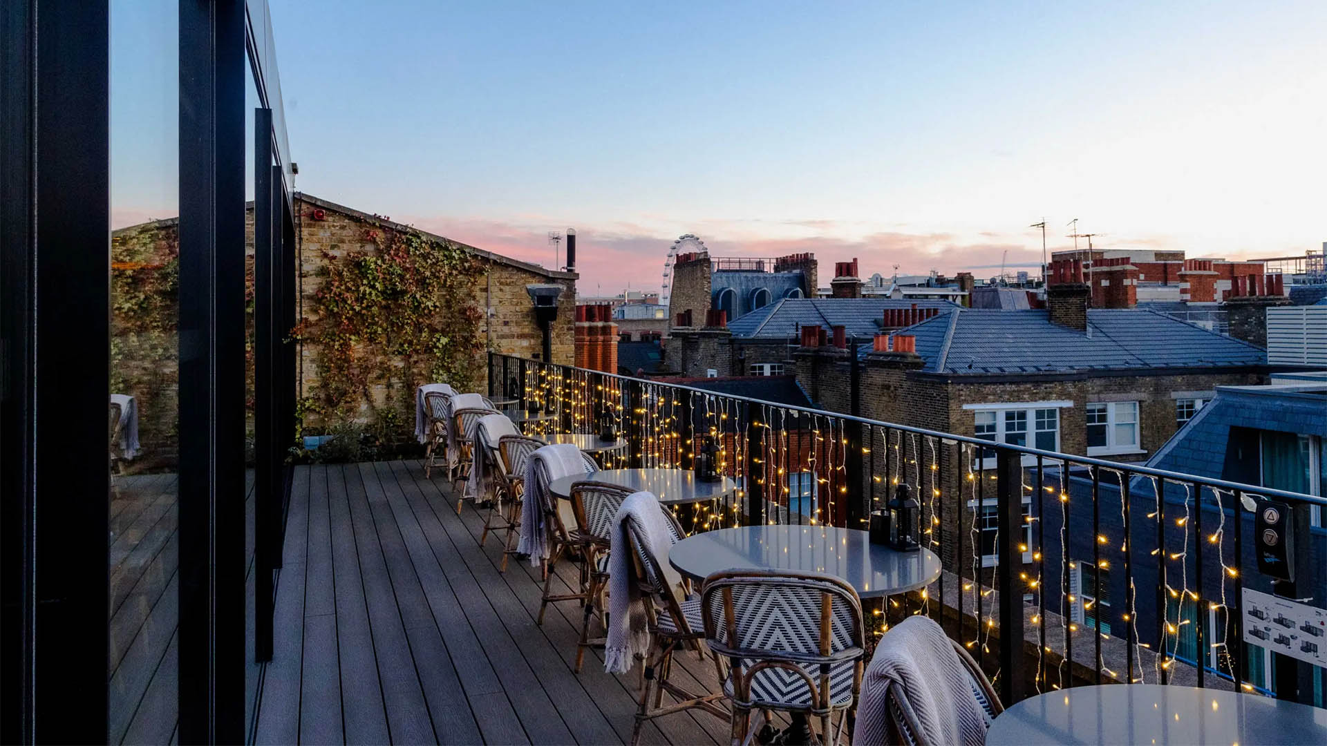 A photo of the Rucola rooftop