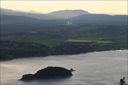The scenic backdrop for stage five of the Ringerike GP.