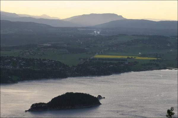 The scenic backdrop for stage five of the Ringerike GP.