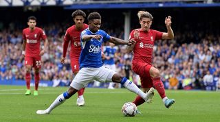 Everton vs Liverpool at Goodison Park.