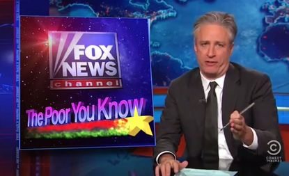 Jon Stewart gives Fox News proof of its distain for poor people