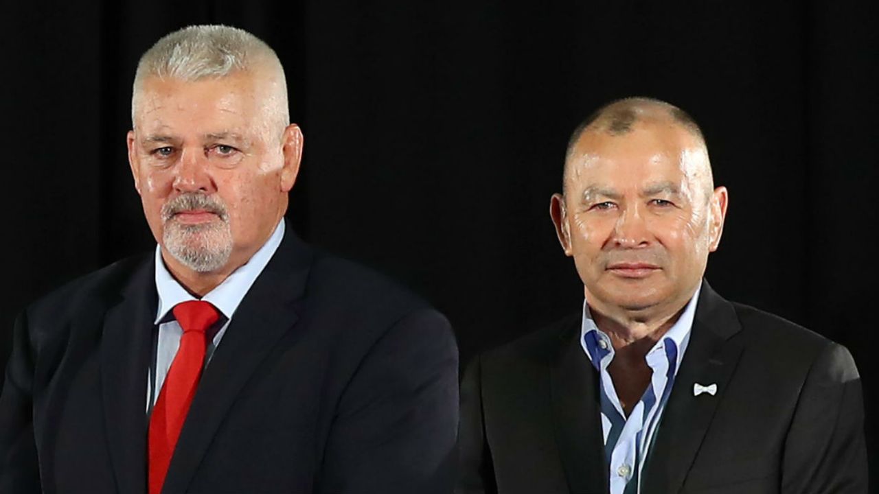 Wales head coach Warren Gatland and England head coach Eddie Jones