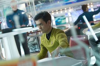 Sulu on the Enterprise Bridge