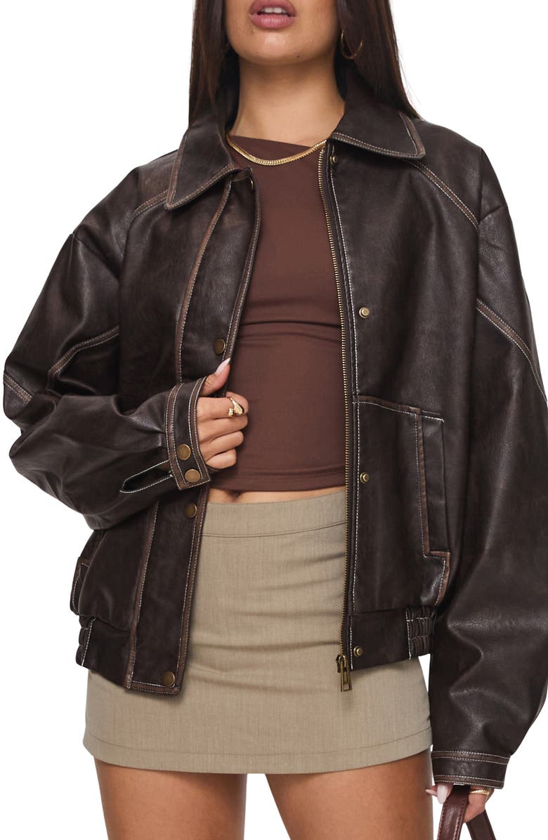 Jaxton Faux Leather Jacket