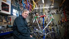 Images of Bob Howden and his classic bike collection