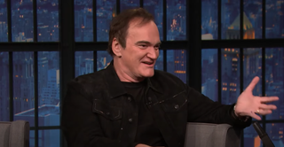 Quentin Tarantino sitting panel on Late Night With Seth Meyers