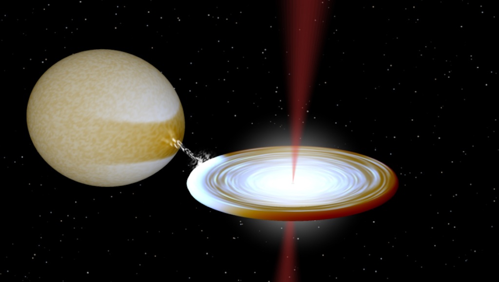 Artist's Illustration of Microquasar