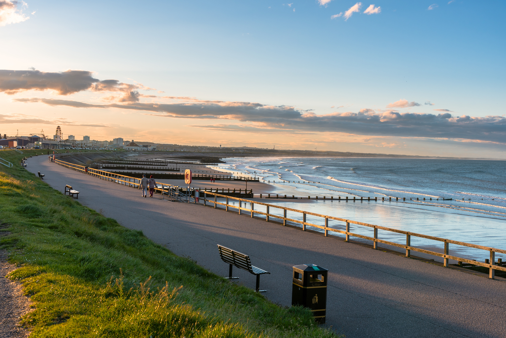 The Beach Esplanade in Aberdeen, rated the cheapest city in Britain for first-time buyers.