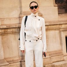 Paris Fashion Week Street Style trends: Funnel neck jackets