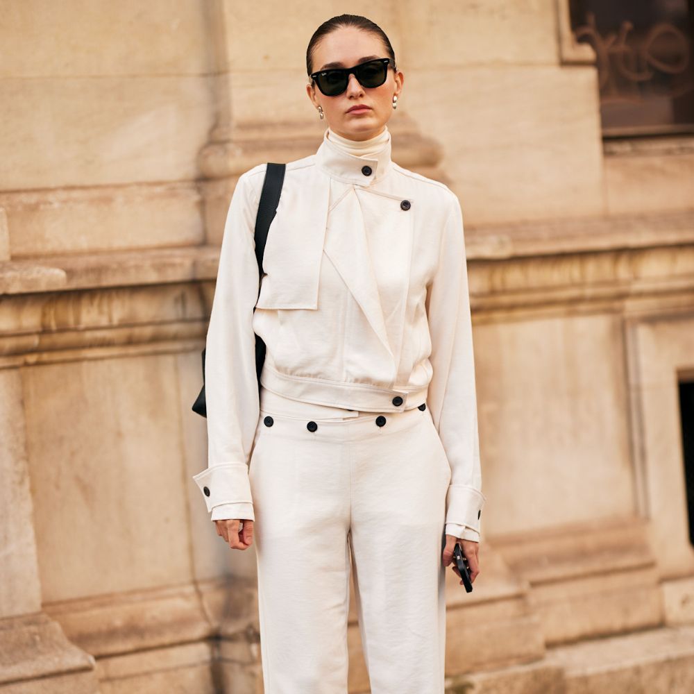 Paris Fashion Week Street Style trends: Funnel neck jackets