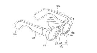 Samsung smart glasses patent drawing