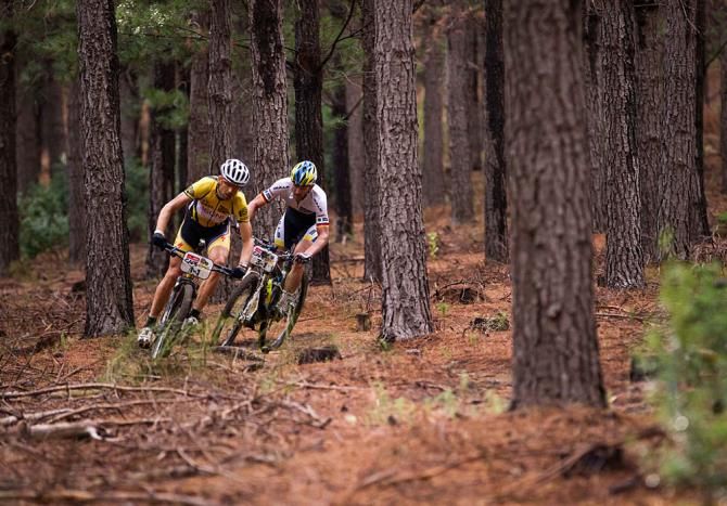 Christoph Sauser of Burry Stander-Songo and Karl Platt of Bulls