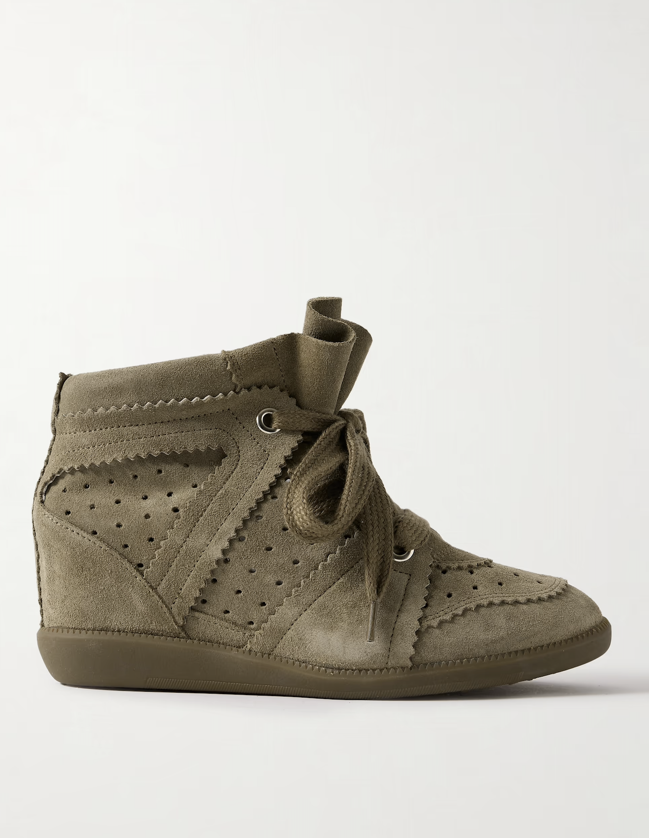 Bobby Suede Wedge Sneakers