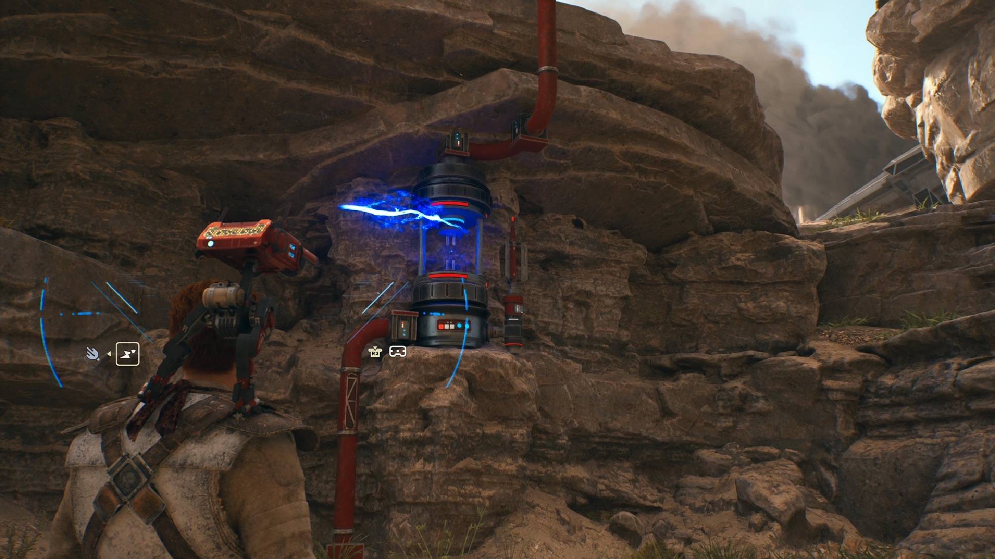 Captura de pantalla de Star Wars Jedi Survivor que muestra cómo desbloquear cofres rojos