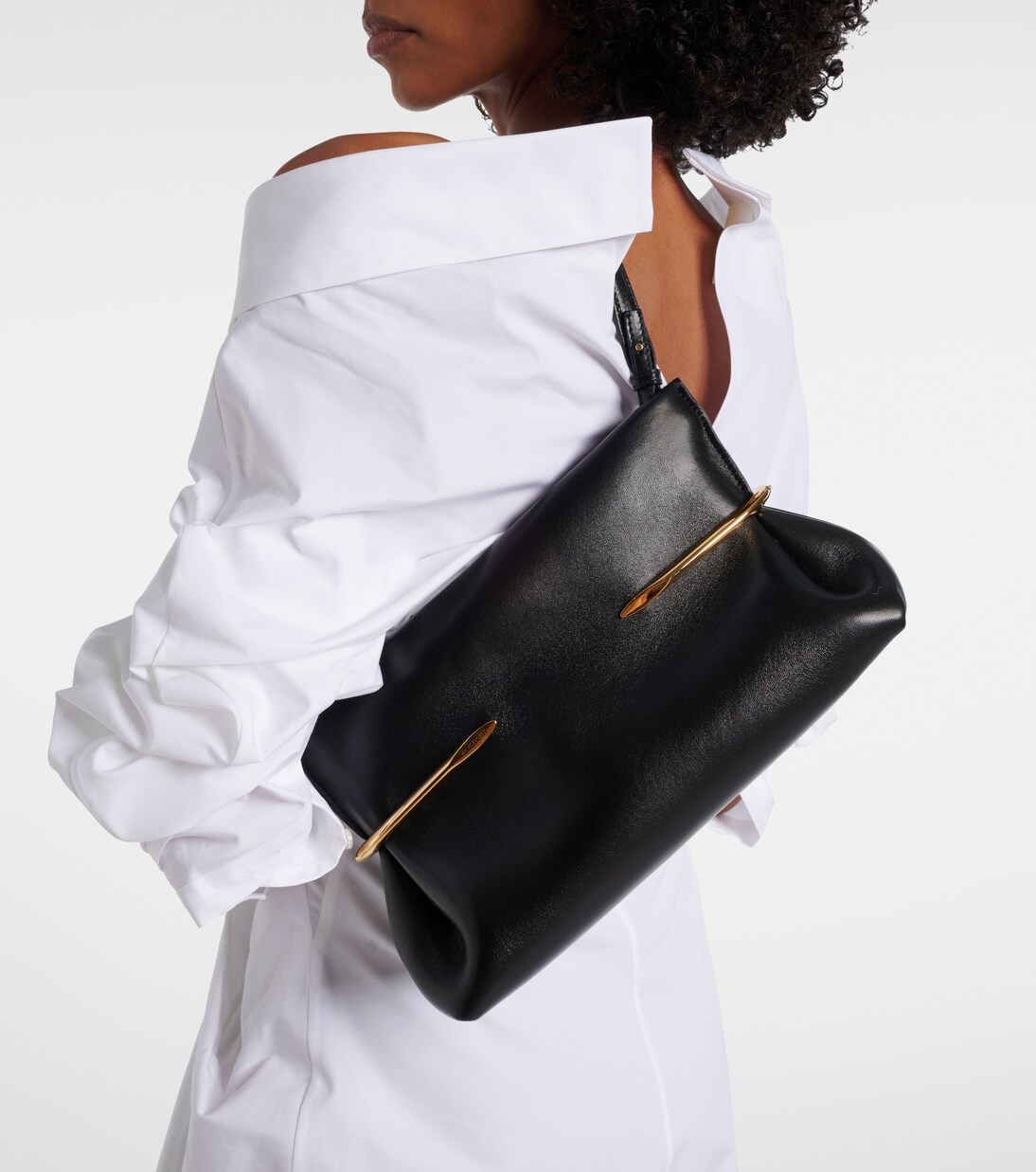 Pinch Mini Leather Clutch in Black - Givenchy
