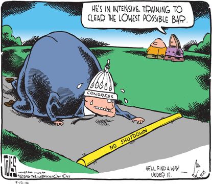 Political cartoon U.S. Congress incompetence