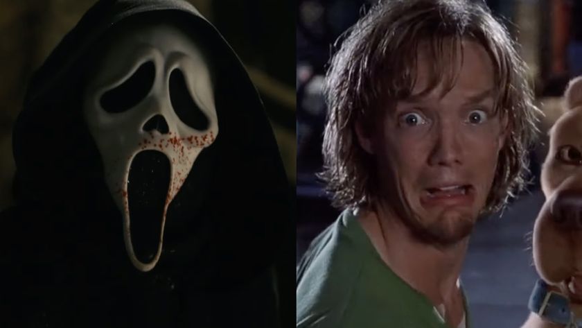 Ghost Face bloody in Scream 6, Shaggy looking terrified in Scooby Doo. 