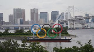 Odaiba Marine Park accueille les anneaux olympiques