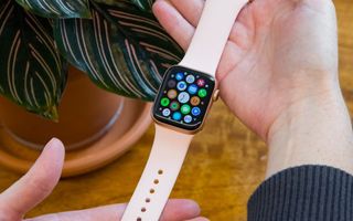 The Series 4's OLED display lets you see a slew of apps at a glance