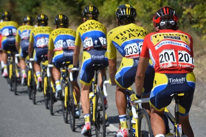 Tinkoff-Saxo looking after race leader Alberto Contador