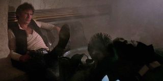 Han and Greedo's corpse in Star Wars: A New Hope