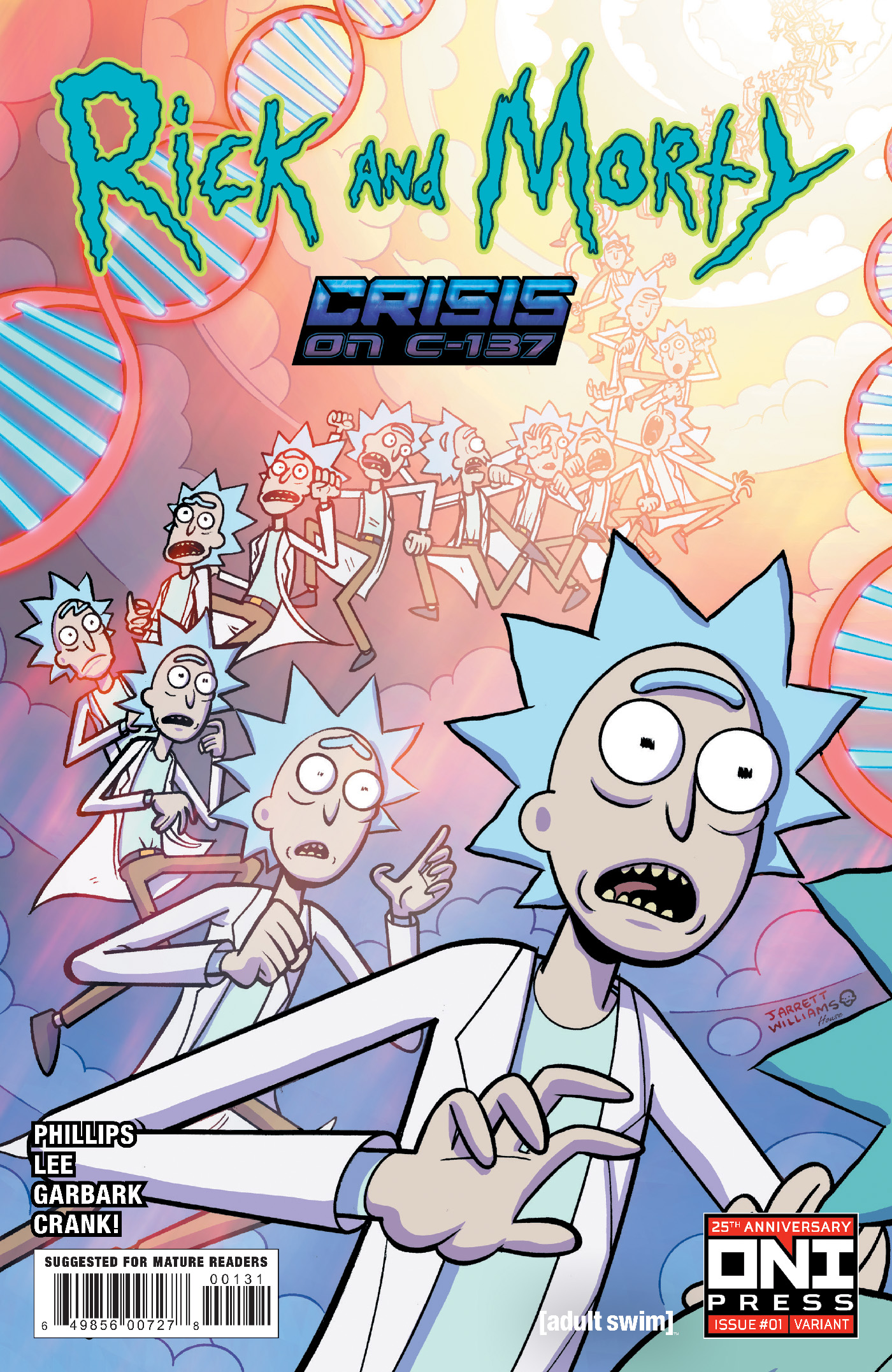 Portada variante de Rick y Morty: Crisis en C-137 n.º 1