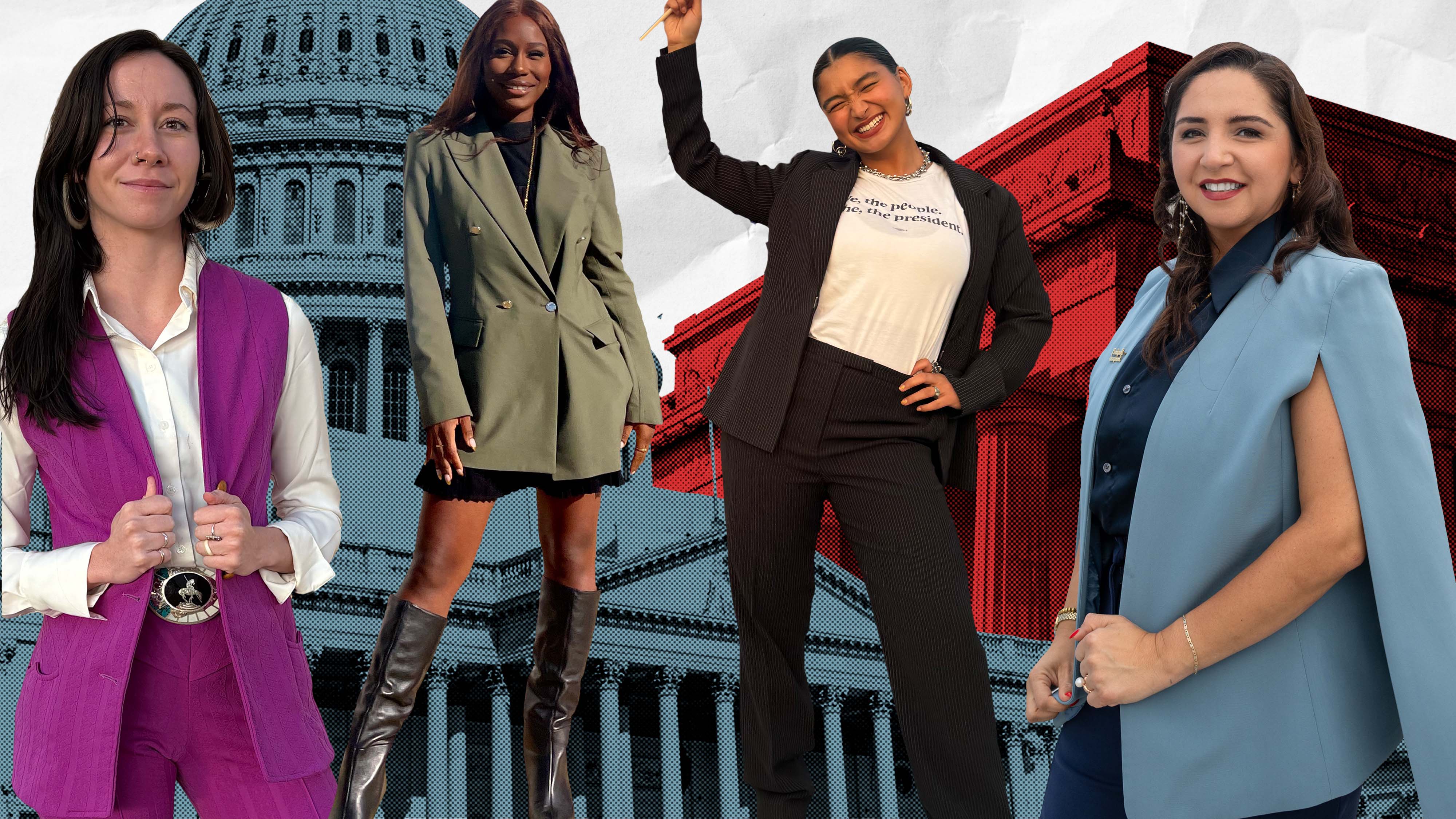 Sophia Schwartz, Yemisi Egbewole, Deja Foxx, Rep. Delia Ramirez