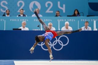 Team USA gymnast Frederick Richard, at the 2024 Olympic Games, photographed by Jeff Cable