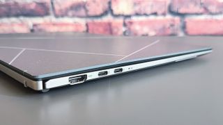The ports on the Zenbook S13