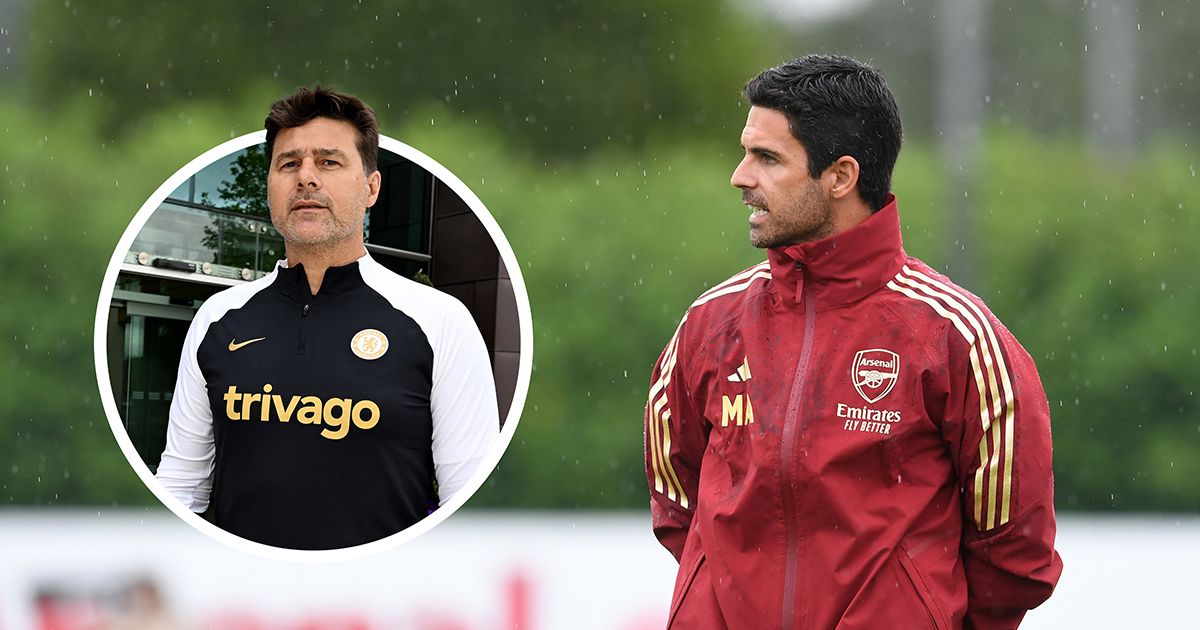 Arsenal manager Mikel Arteta during the pre season friendly between Arsenal XI and Watford at London Colney on July 08, 2023 in St Albans, England.