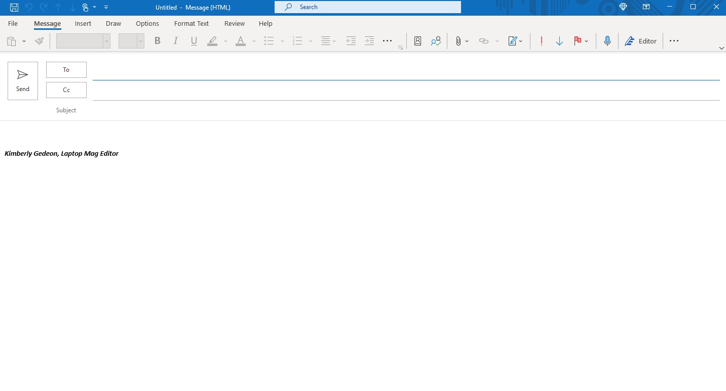 How to add signature in Outlook