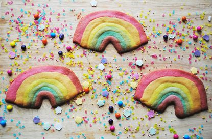 Rainbow biscuits