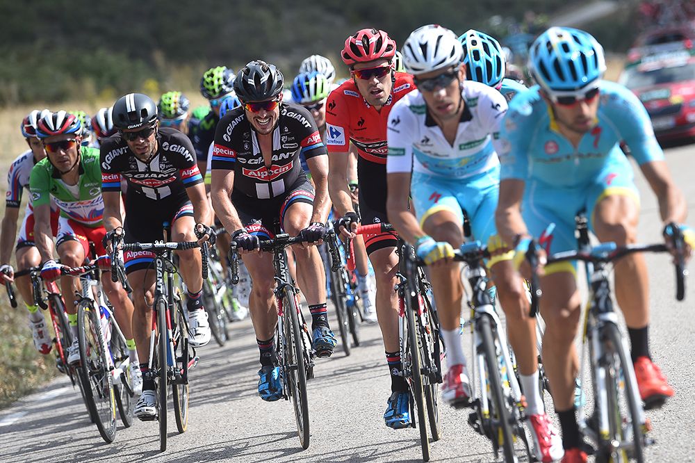 Astana set the pace for Fabio Aru.