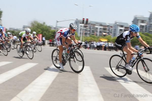 Lauren Tamayo (United States) on a corner.