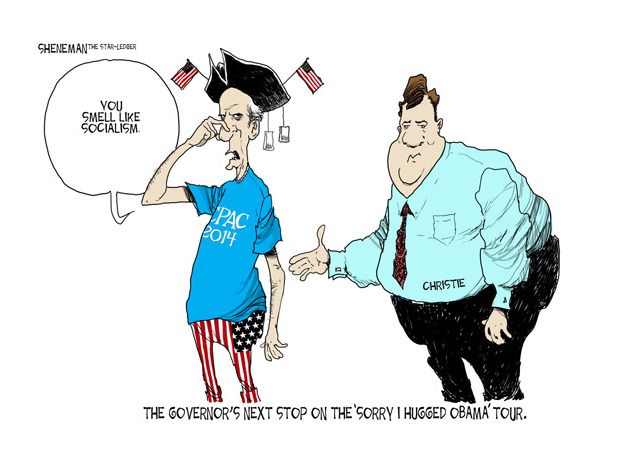 Political cartoon Chris Christie 2016