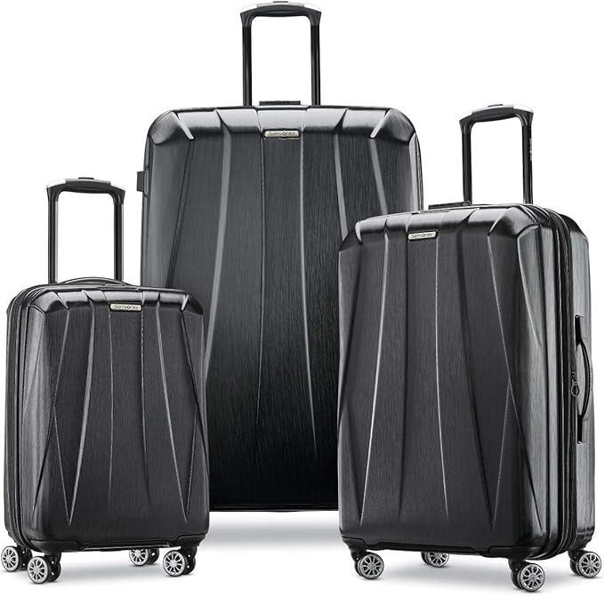 Samsonite, Centric 2 Hardside Expandable Luggage with Spinner Wheels, Black, 3-Piece Set